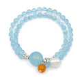 Blue Carnival Wrap Bracelet — full view