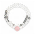 Rose Mist Orbit Wrap Bracelet — full view