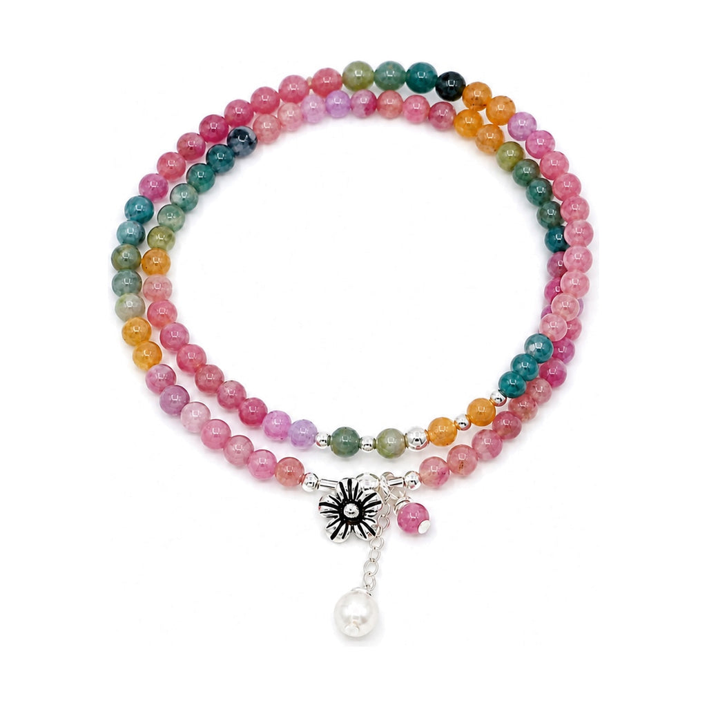 Blush Sun Orbit Wrap Bracelet — full view