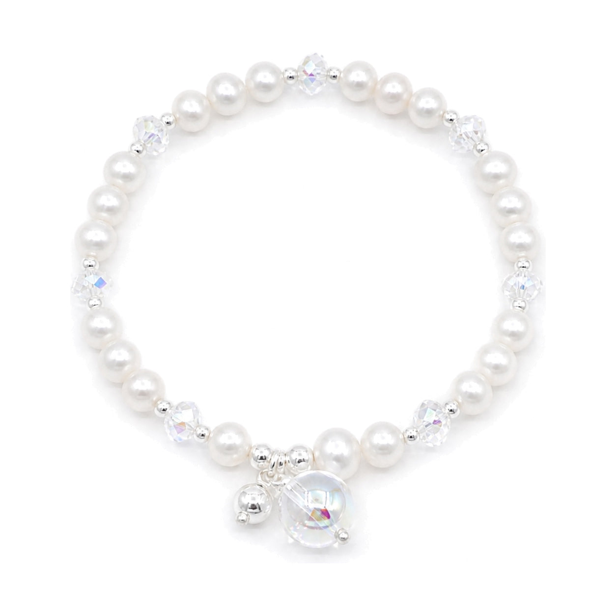 Iridescent Heart Bracelet — full view