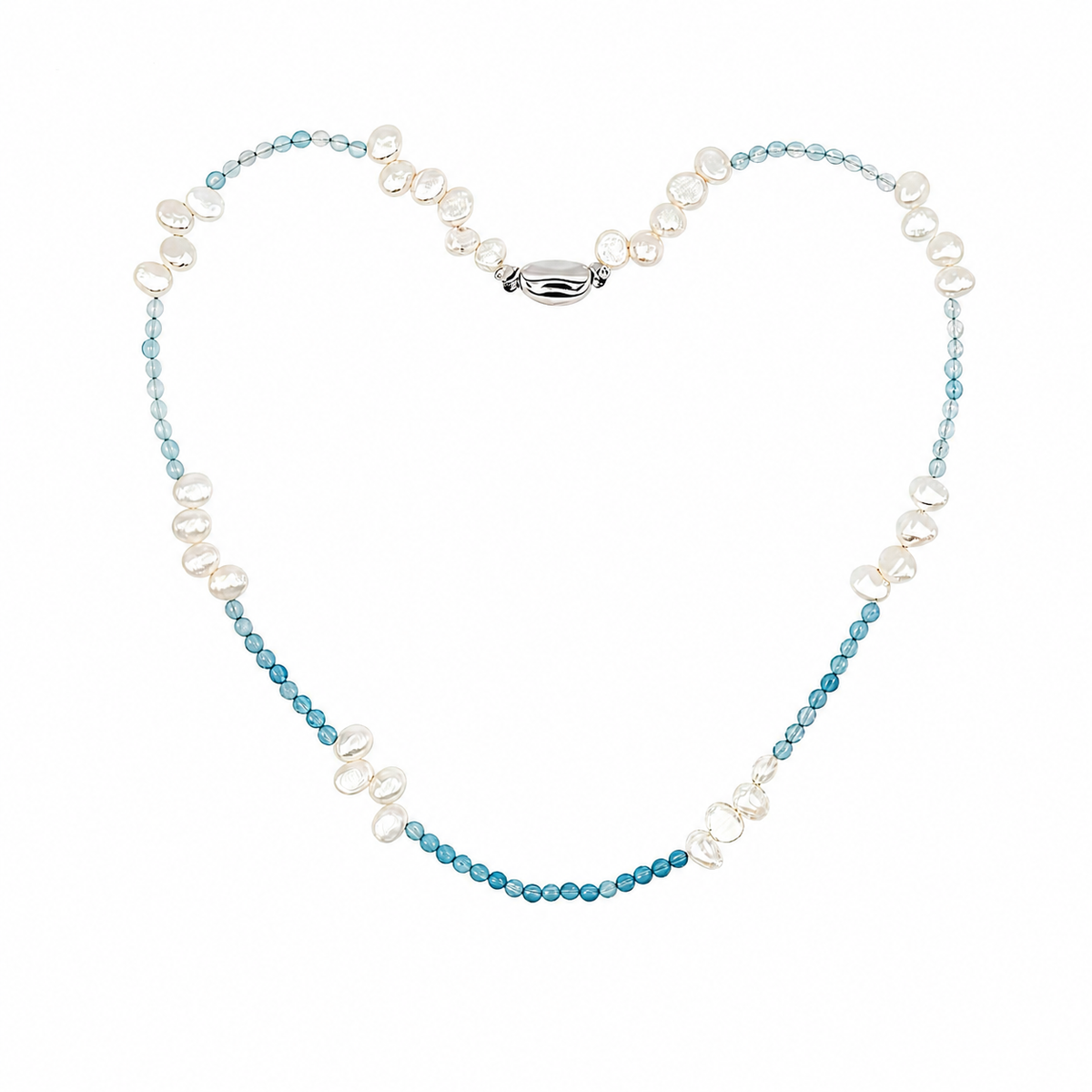 Blue Current Necklace — full view