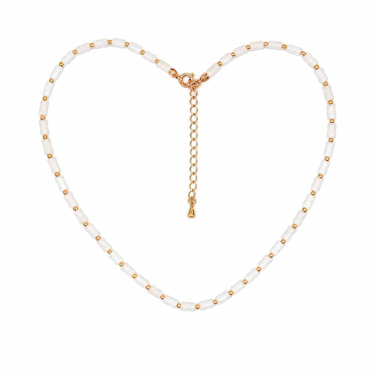 Mother-of-Pearl Whisper Necklace — full view
