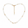 Mother-of-Pearl Frost Necklace — full view
