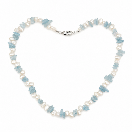 Seafoam Drift Necklace — full view