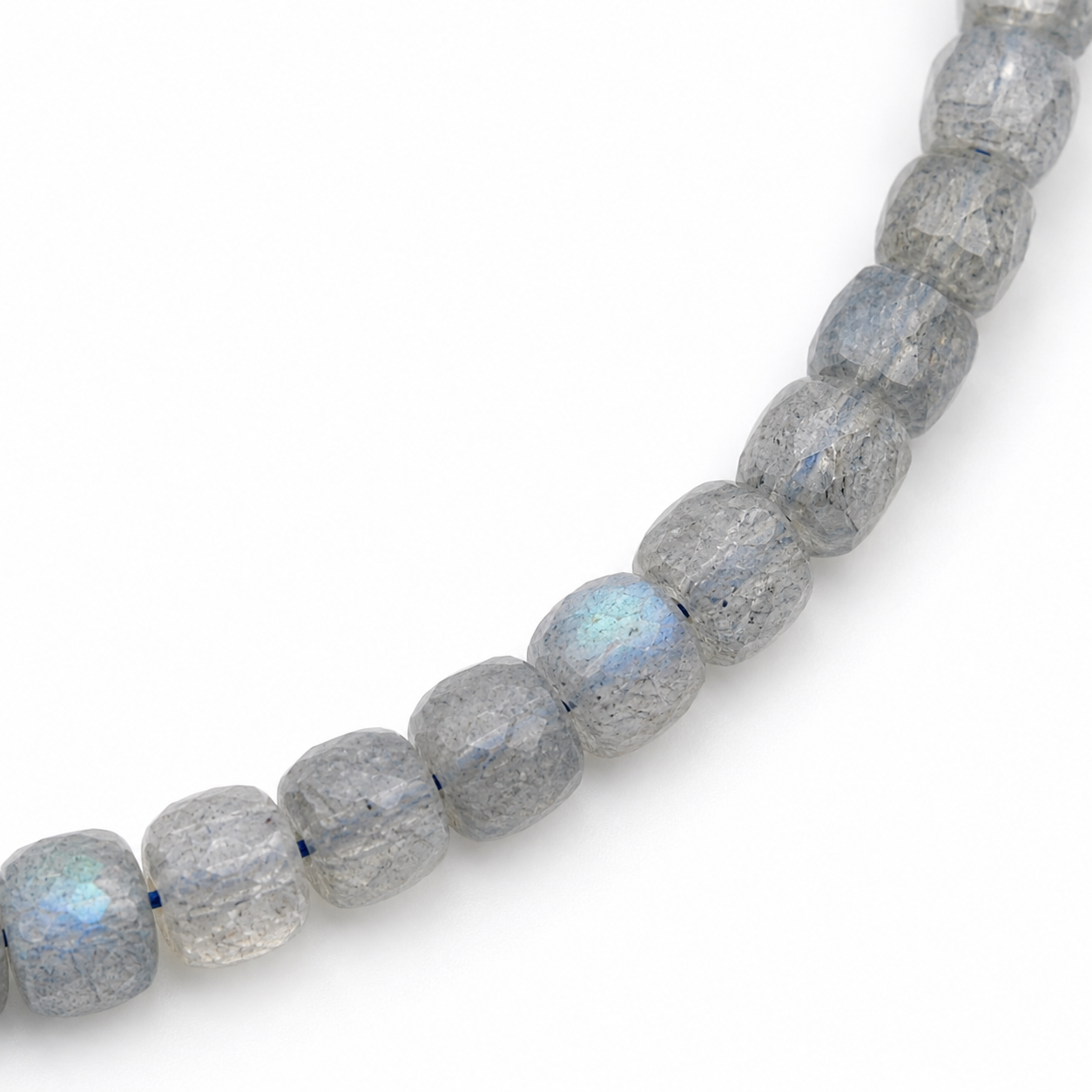 Moonlit Haze Gray Moonstone Bracelet — detail view