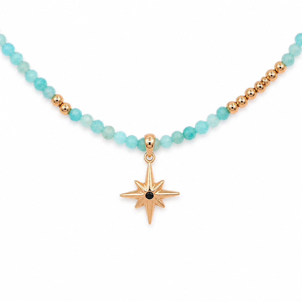 Lagoon Star Necklace — detail view