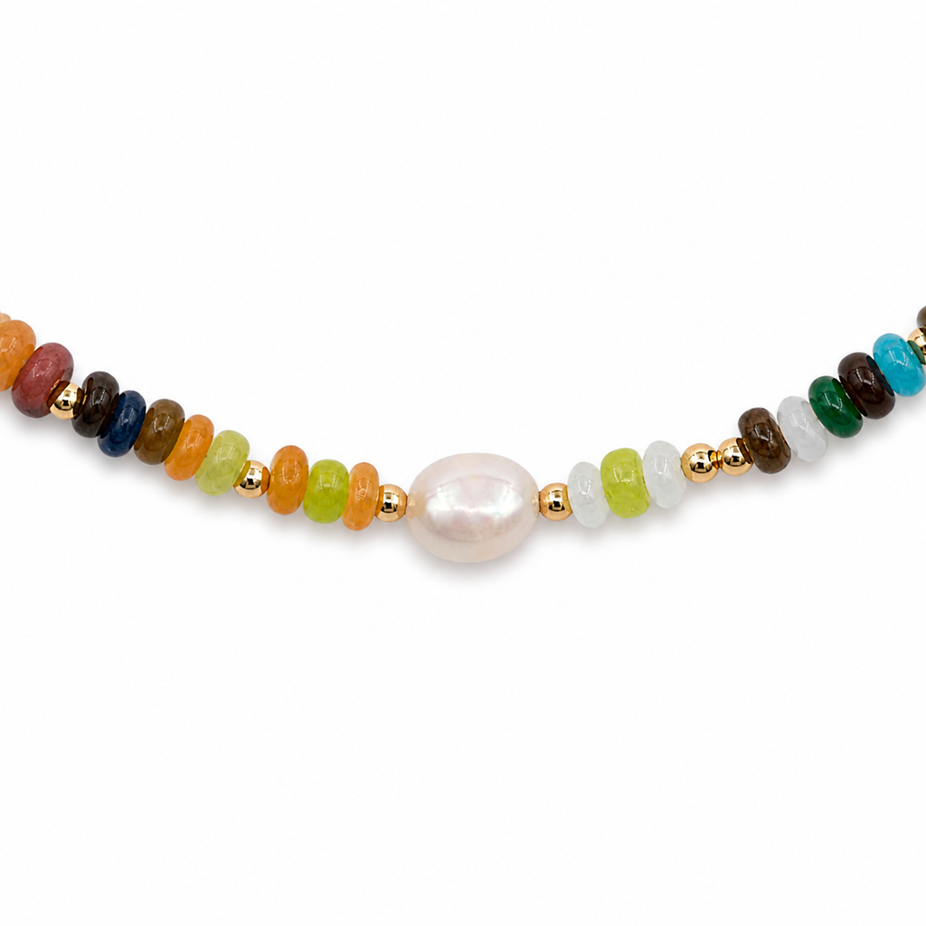 Carnival Lustre Necklace — detail view