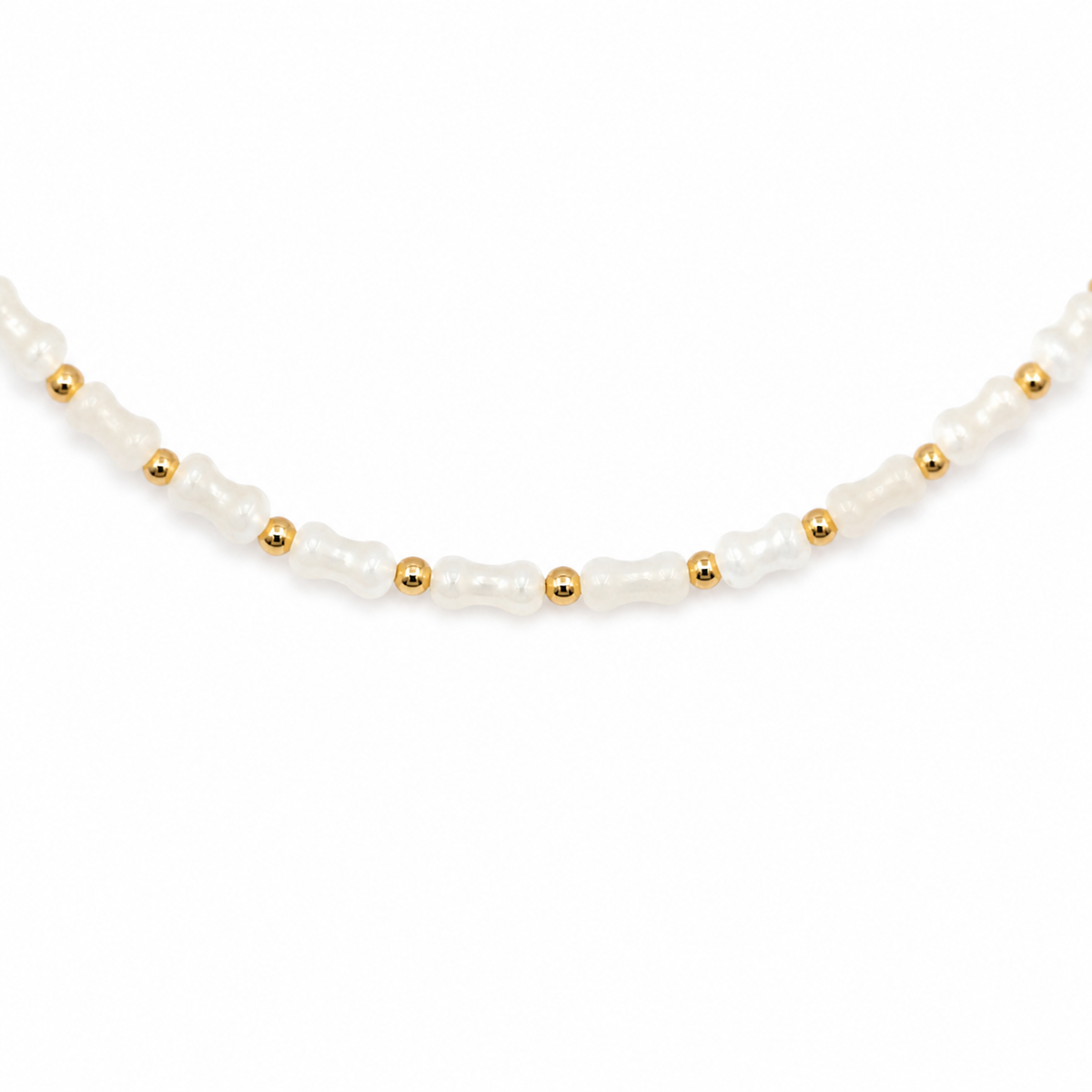 Mother-of-Pearl Whisper Necklace — detail view