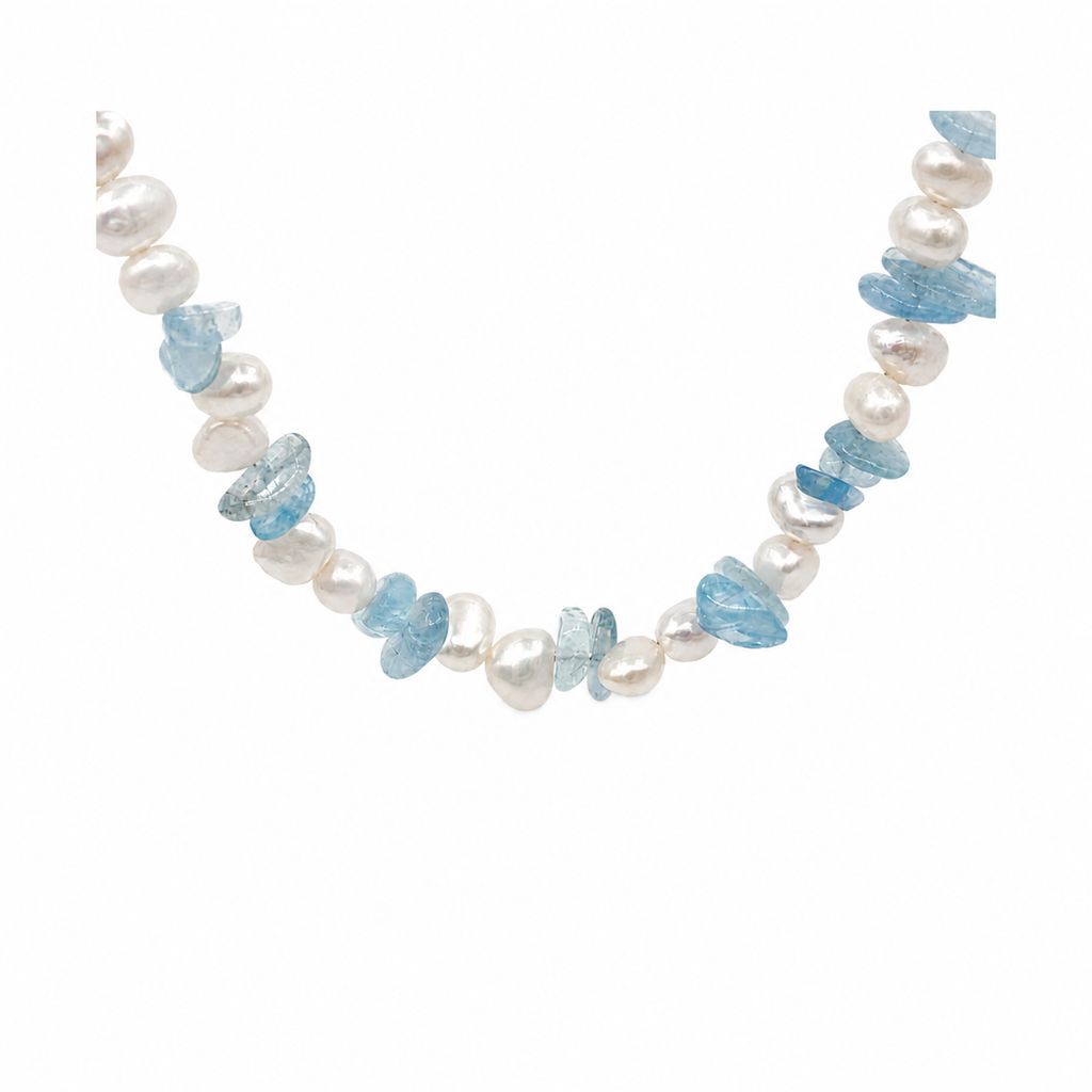 Seafoam Drift Necklace — detail view
