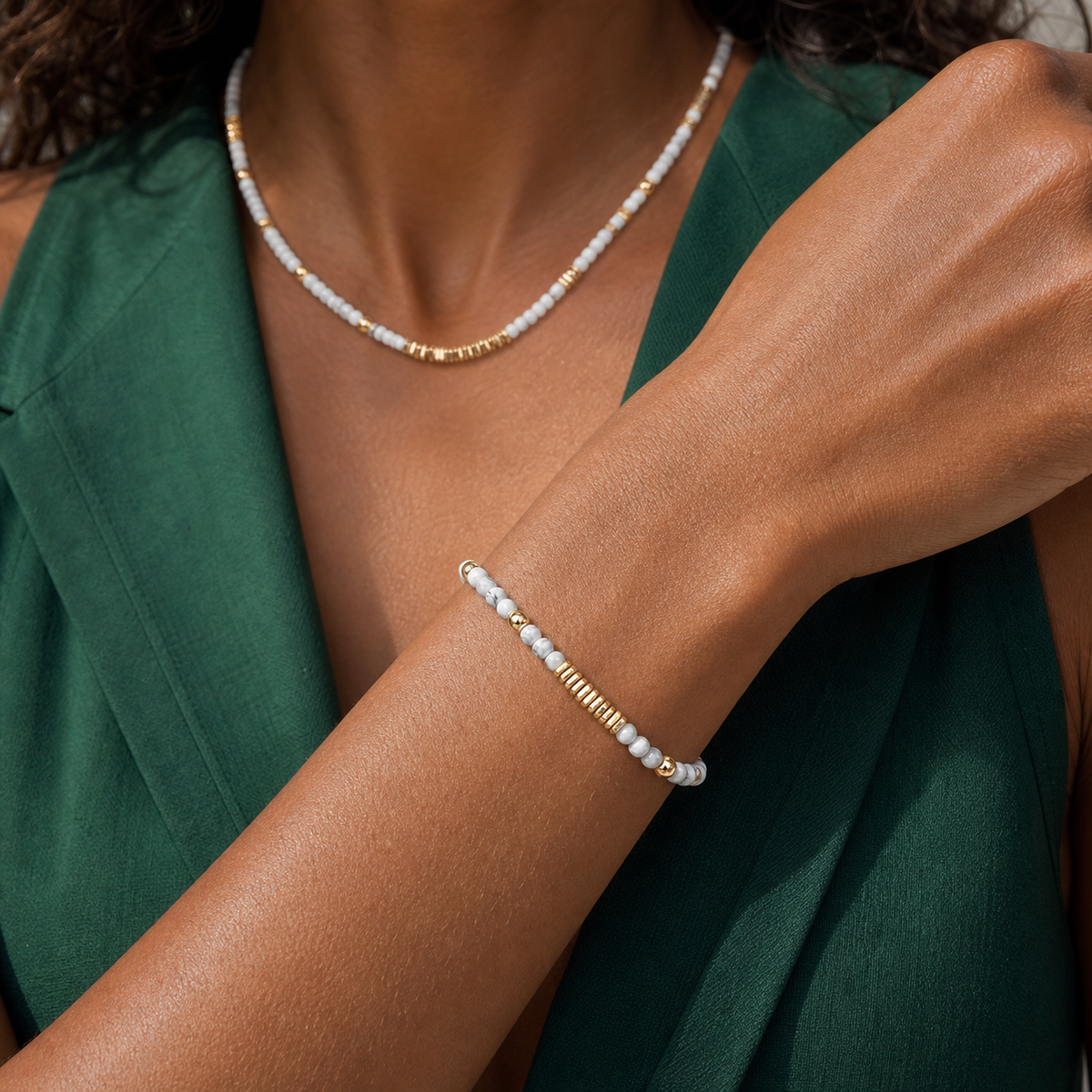 Cloudscript Bracelet — worn view