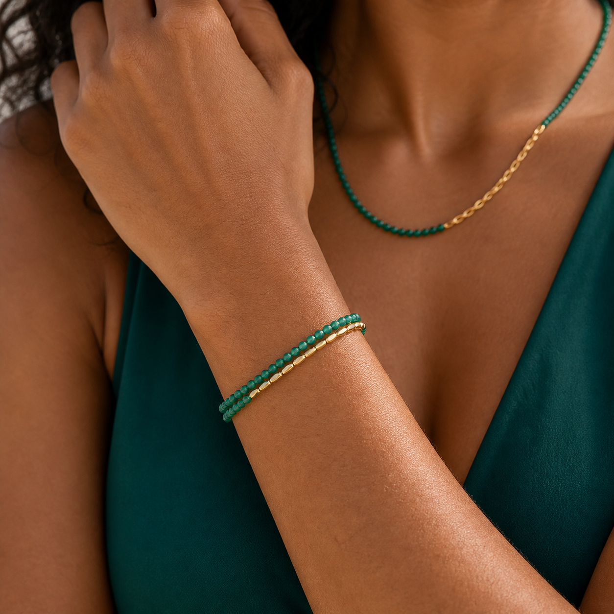 Verdant Passage Bracelet — worn view