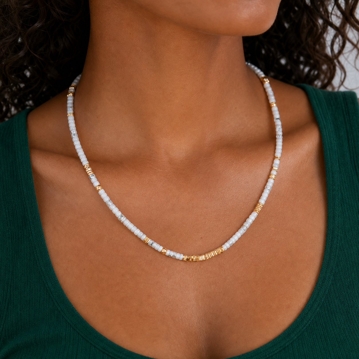 Cloudscript Necklace — worn view