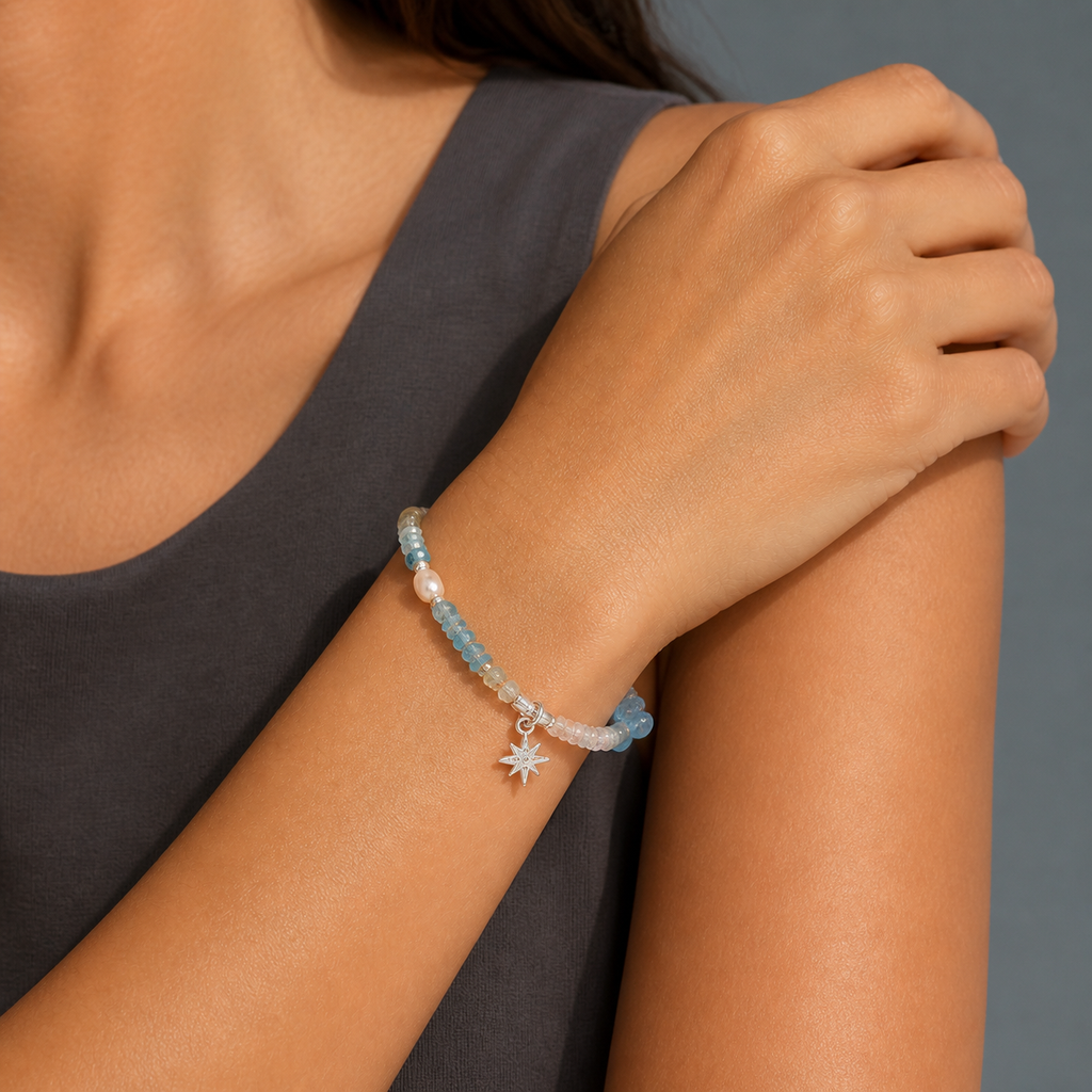 Tidal Star Bracelet — worn view